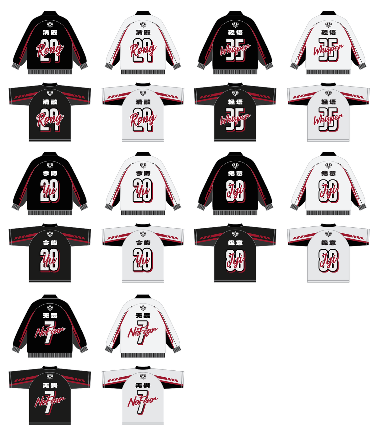 2025 JDG Honor of Kings Division Jersey ID Marking Kit